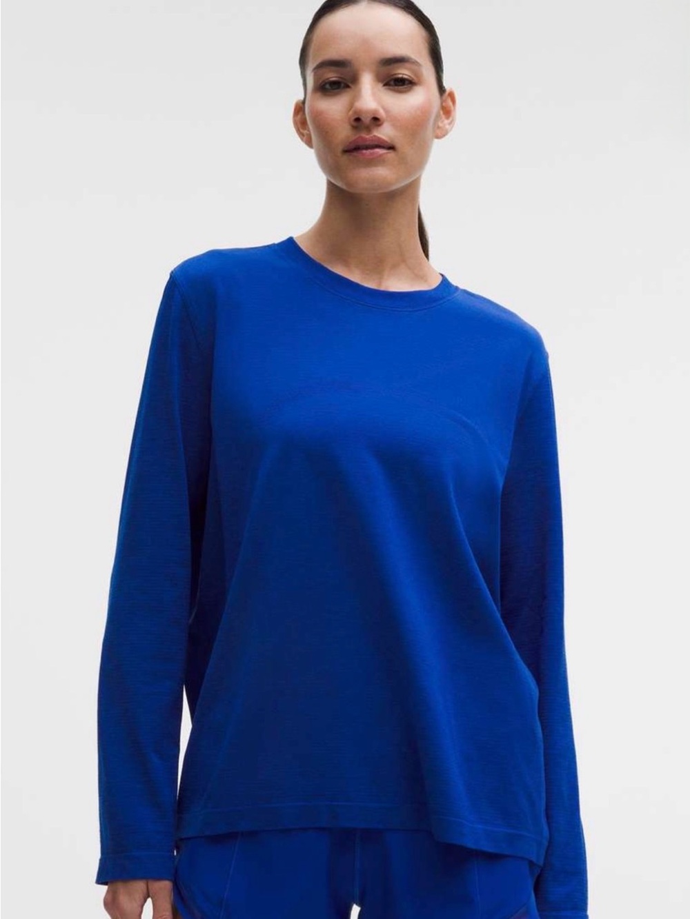 lululemon Swiftly Relaxed Long Sleeve Riverside Blue Women’s Size 8 NWT